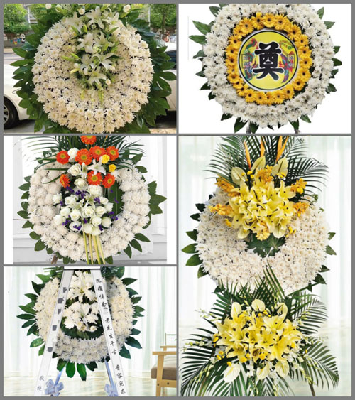 浙江省湖州长兴县虹星桥镇花圈速递